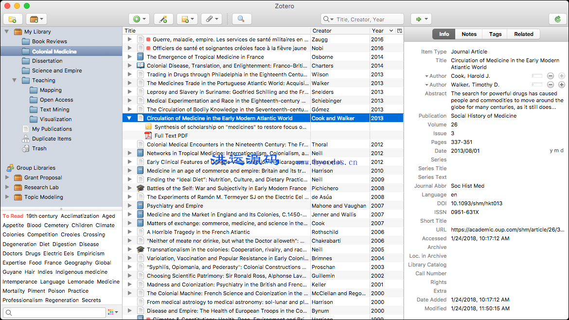 Zotero文献管理工具