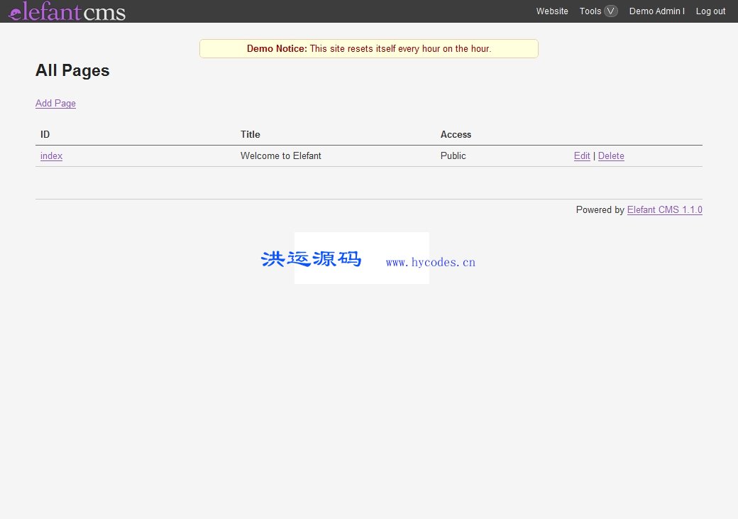 Elefant CMS