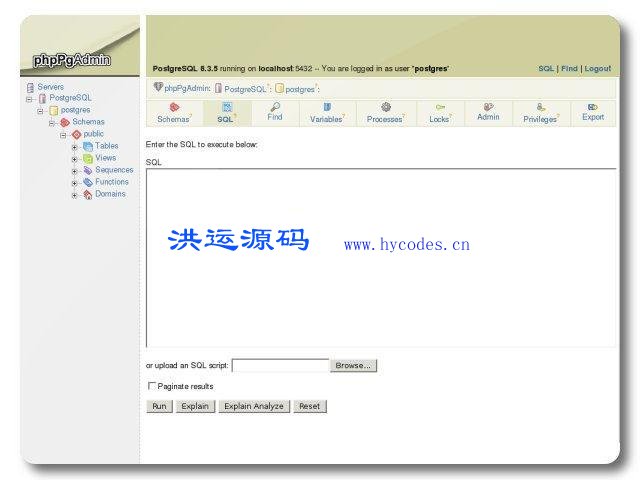 PostgreSQL管理工具 phpPgAdmin