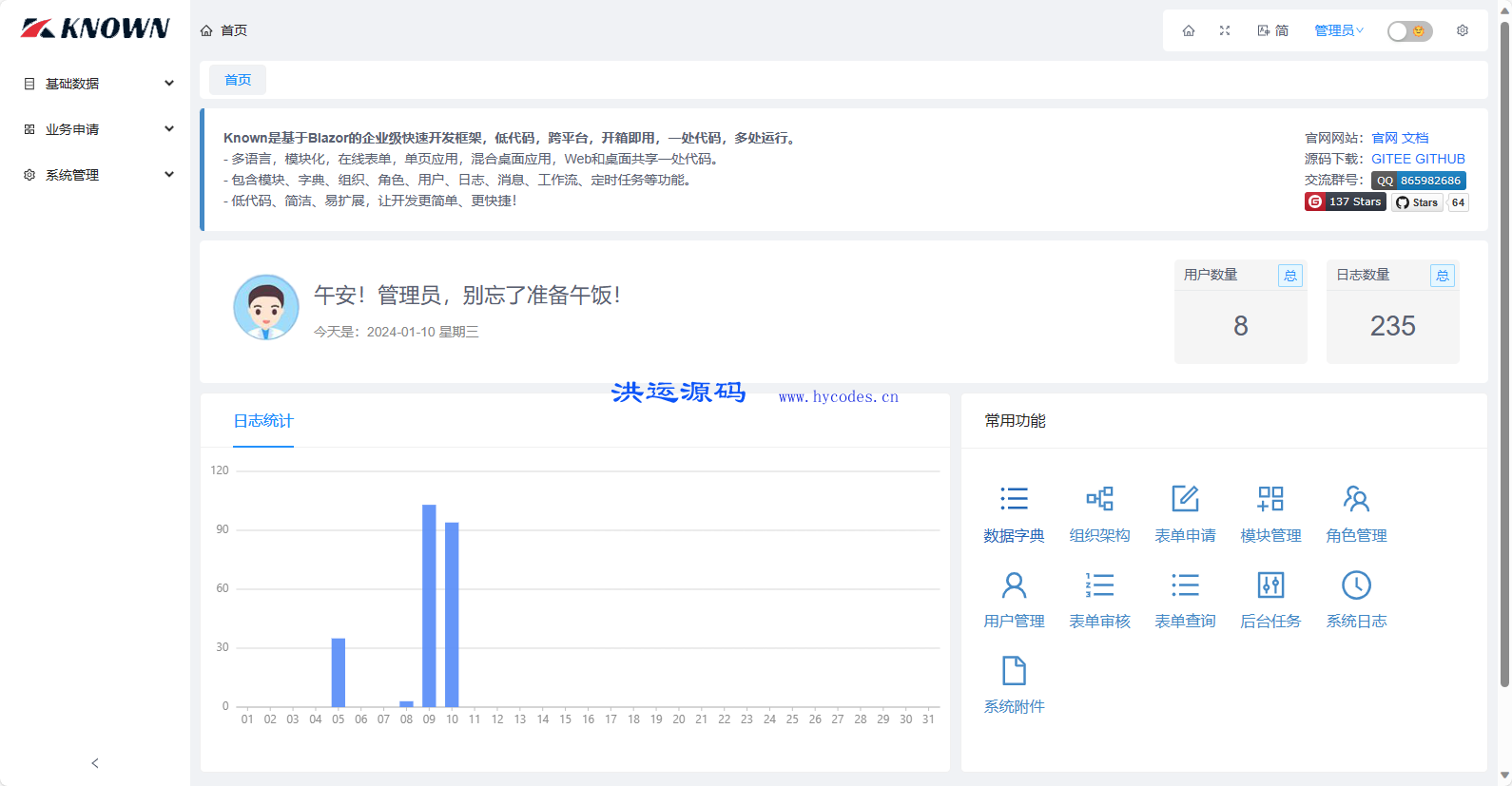 Known插件开发框架